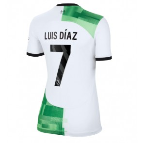 Liverpool Luis Diaz #7 Gostujuci Dres za Ženska 2023-24 Kratak Rukavima